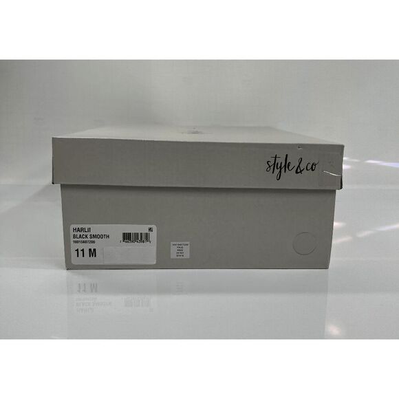 Style & Co Women's Harlii Cold-Weather Duck Boots - Black Smooth 11M - Picture 7 of 9